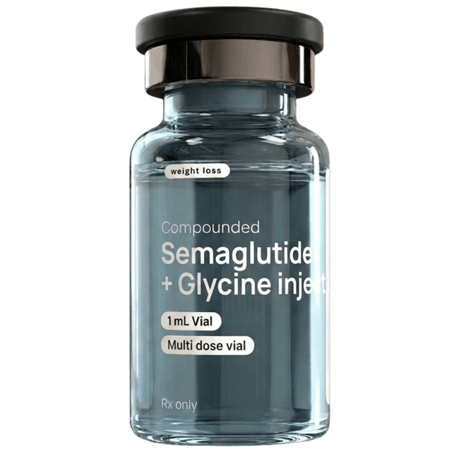 Compounded Semaglutide with Glycine vial