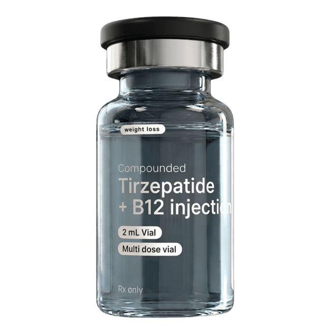 Compounded Tirzepatide with B12 vial