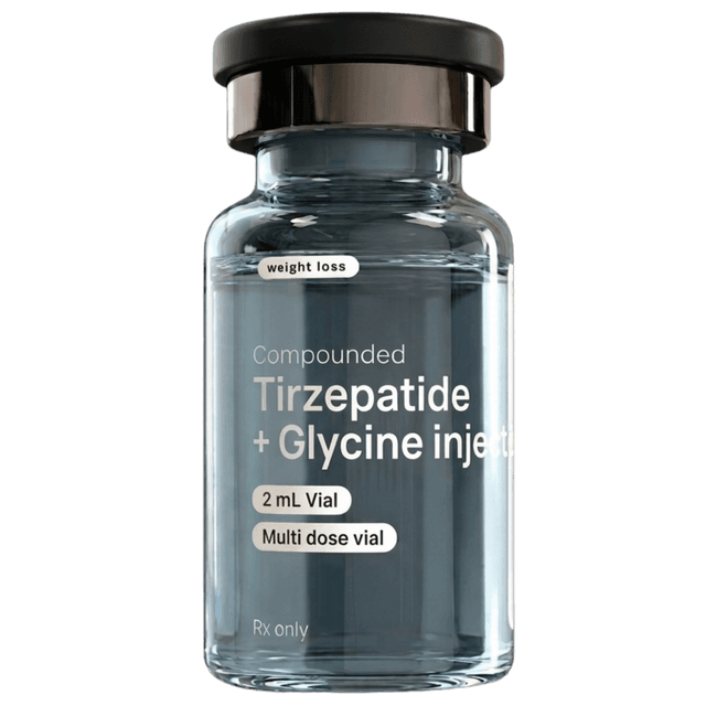 Compounded Tirzepatide with Glycine vial